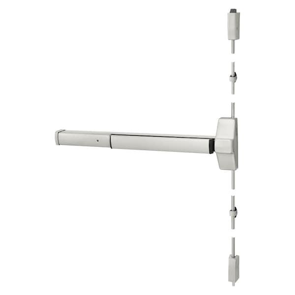 Surface Vertical Rod Exit Device, 36-in, Motorized Latch Retraction, Touchbar Monitoring, REX, Satin